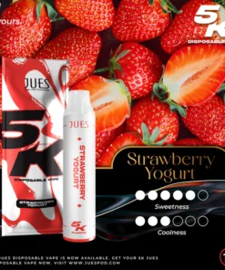 jues 5000 puff strawberry yogurt