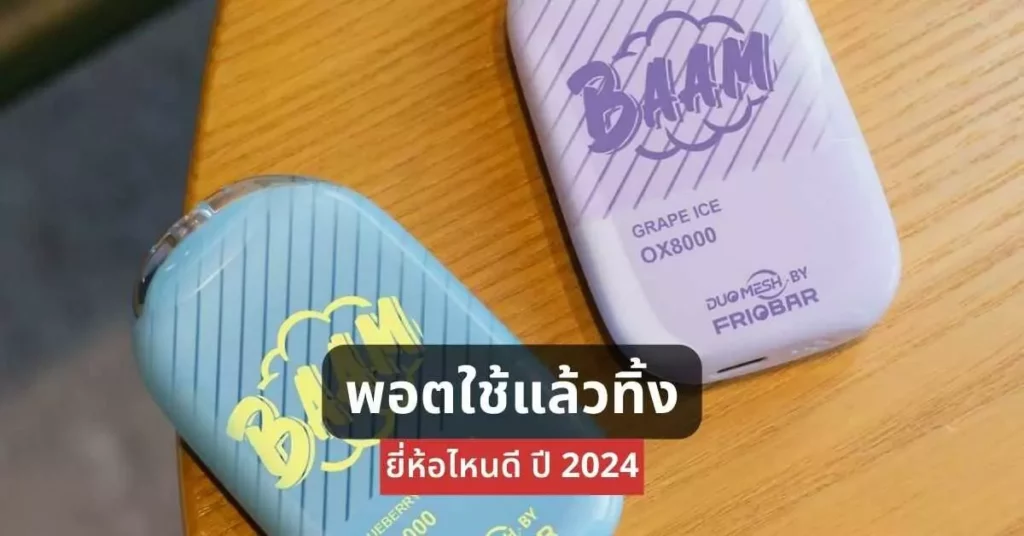 พอตใช้แล้วทิ้ง ยี่ห้อไหนดีปี 2024