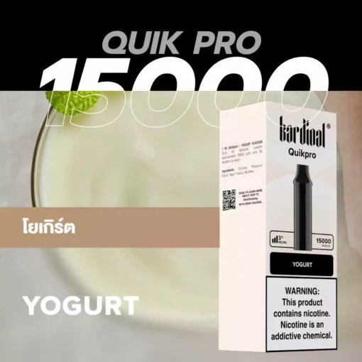 Pod Ks Quik Pro 15000 Puff Yogurt (โยเกิร์ต)